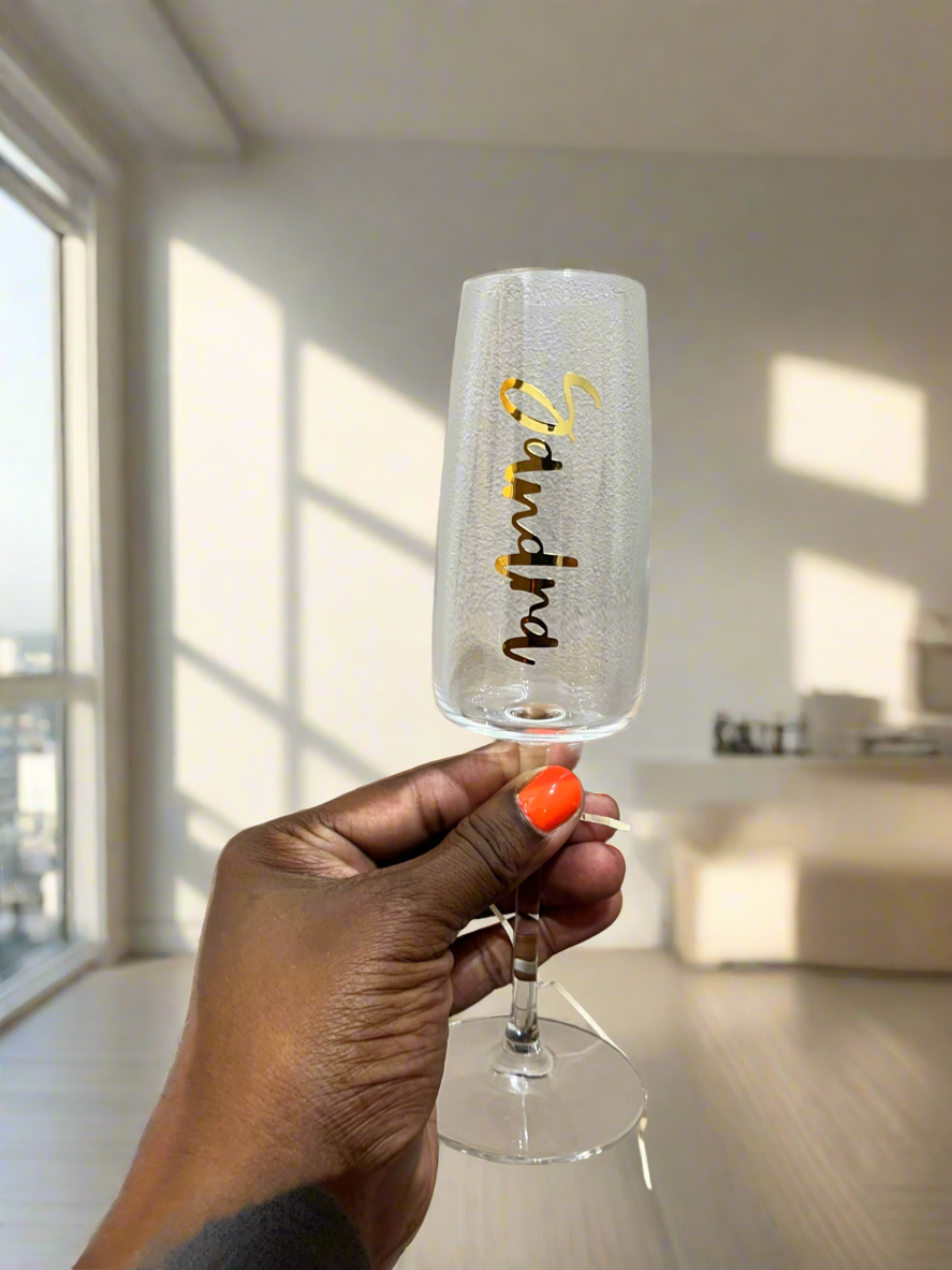 Pair of Personalised Champagne Flutes